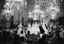 Fashion Show in Sala Bianca Pitti Palace florence, 1955